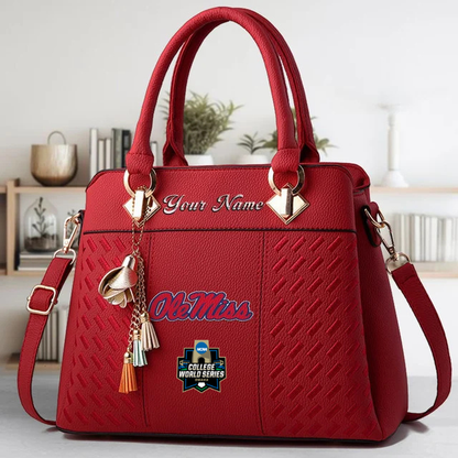 VIRAL EDITON - NEW CUSTOMIZED NCAA CWS13 OMR OM REBELS ZIP HANDBAG MULTICOLOR