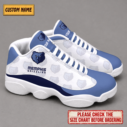 SPECIAL EDITION - NEW CUSTOMIZED NBA13 MGR MEMPHIS GRIZZLIES AIR JORDAN 13 LOW TOP SNEAKER