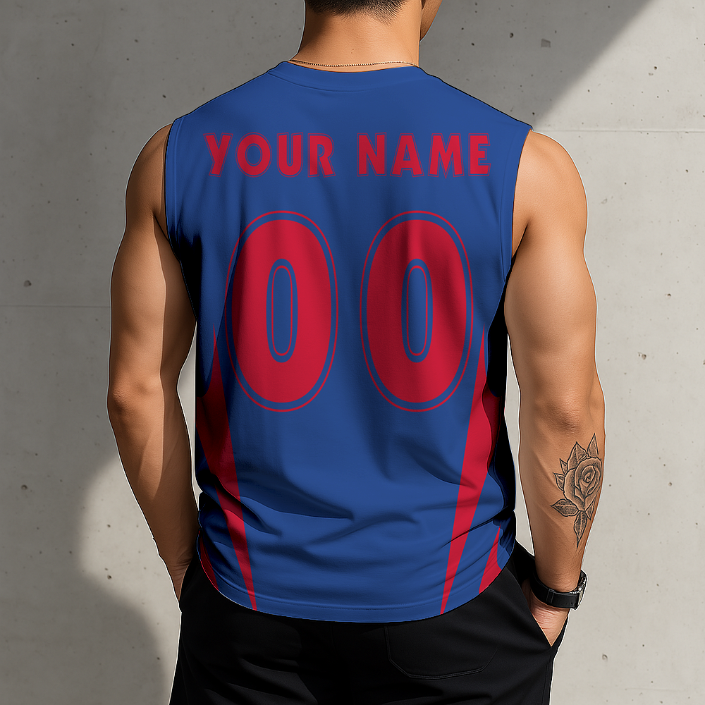 FINAL SALE - NEW CUSTOMIZED NBA14 DPI DETROIT PISTONS MEN'S GYM SHIRT