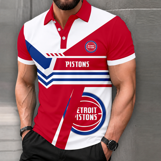 FINAL SALE - NEW CUSTOMIZED NBA14 DPI DETROIT PISTONS POLO SHIRT, ZIP POLO SHIRT & T-SHIRTS