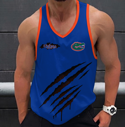 EXCLUSIVE EDTION - NEW CUSTOMIZED NCAA MAM14 FLG FLORIDA GATORS STRAPPY UNISEX TANK TOP