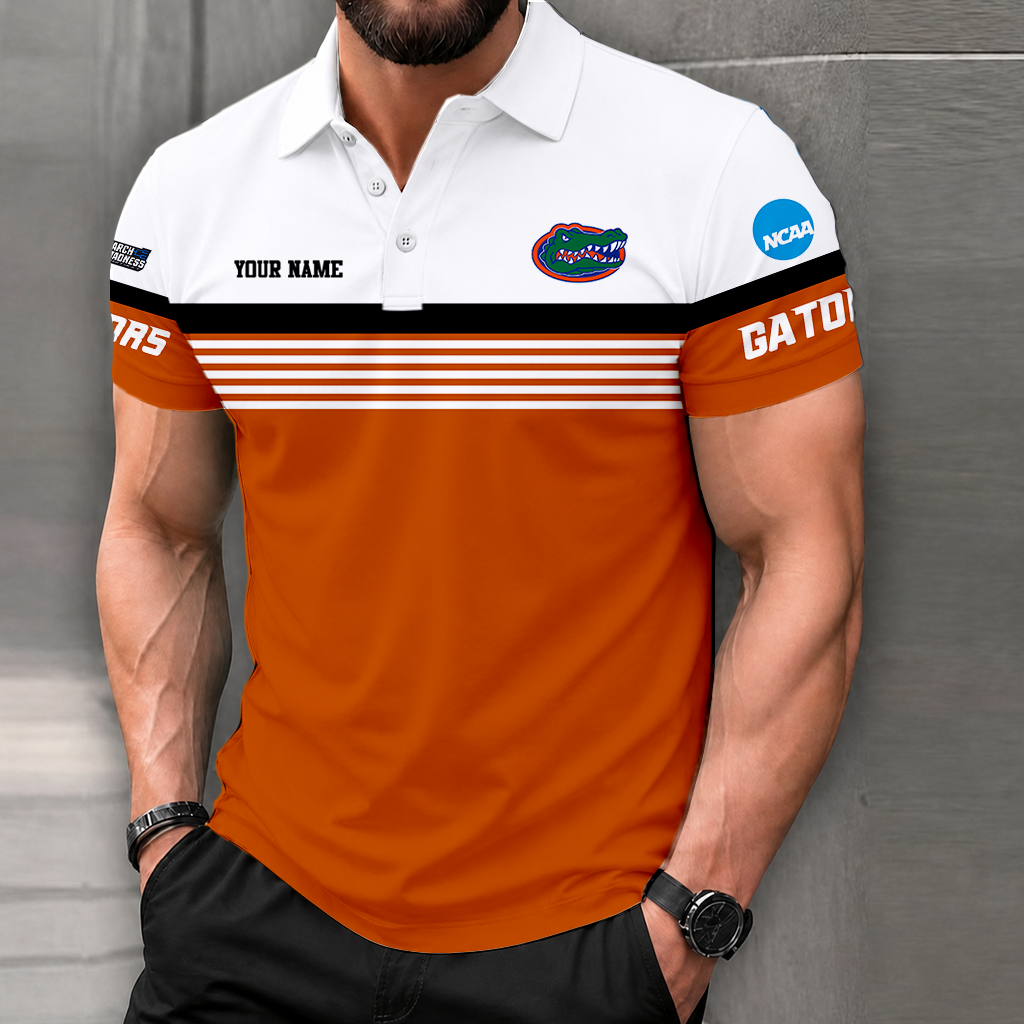 LIMITED EDITION - NEW CUSTOMIZED NCAA MAM14 FLG FLORIDA GATORS POLO SHIRT