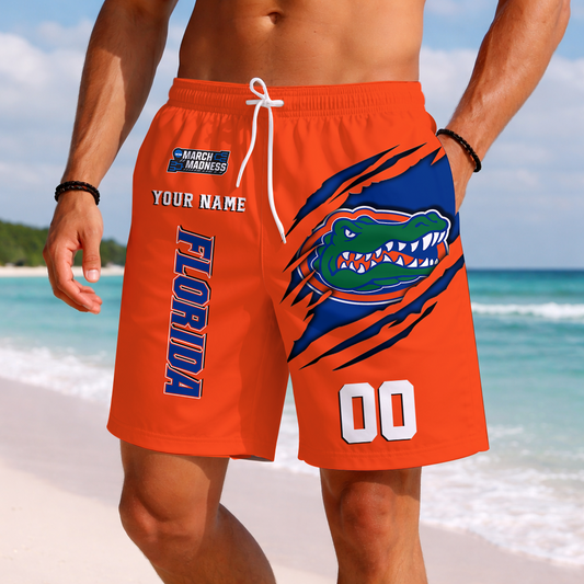 LIMITED DROP - NEW CUSTOMIZED | NCAA MAM14 FLG FL GATORS SHORT PANTS