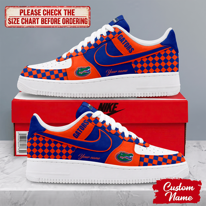 SPECIAL EDITION - NEW CUSTOMIZED NCAA MAM14 FLG FLORIDA GATORS AF1 SHOES