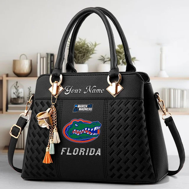 VIRAL EDITON - NEW CUSTOMIZED NCAA MAM14 FLG FL GATORS ZIP HANDBAG MULTICOLOR