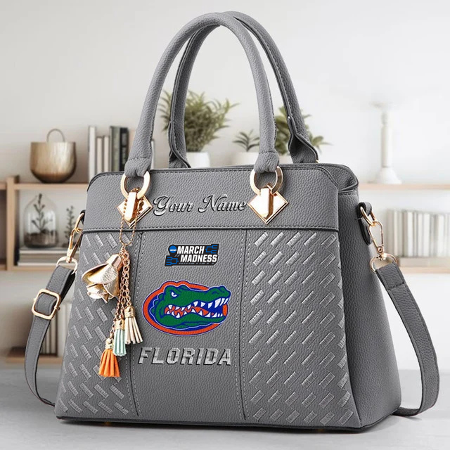 VIRAL EDITON - NEW CUSTOMIZED NCAA MAM14 FLG FL GATORS ZIP HANDBAG MULTICOLOR