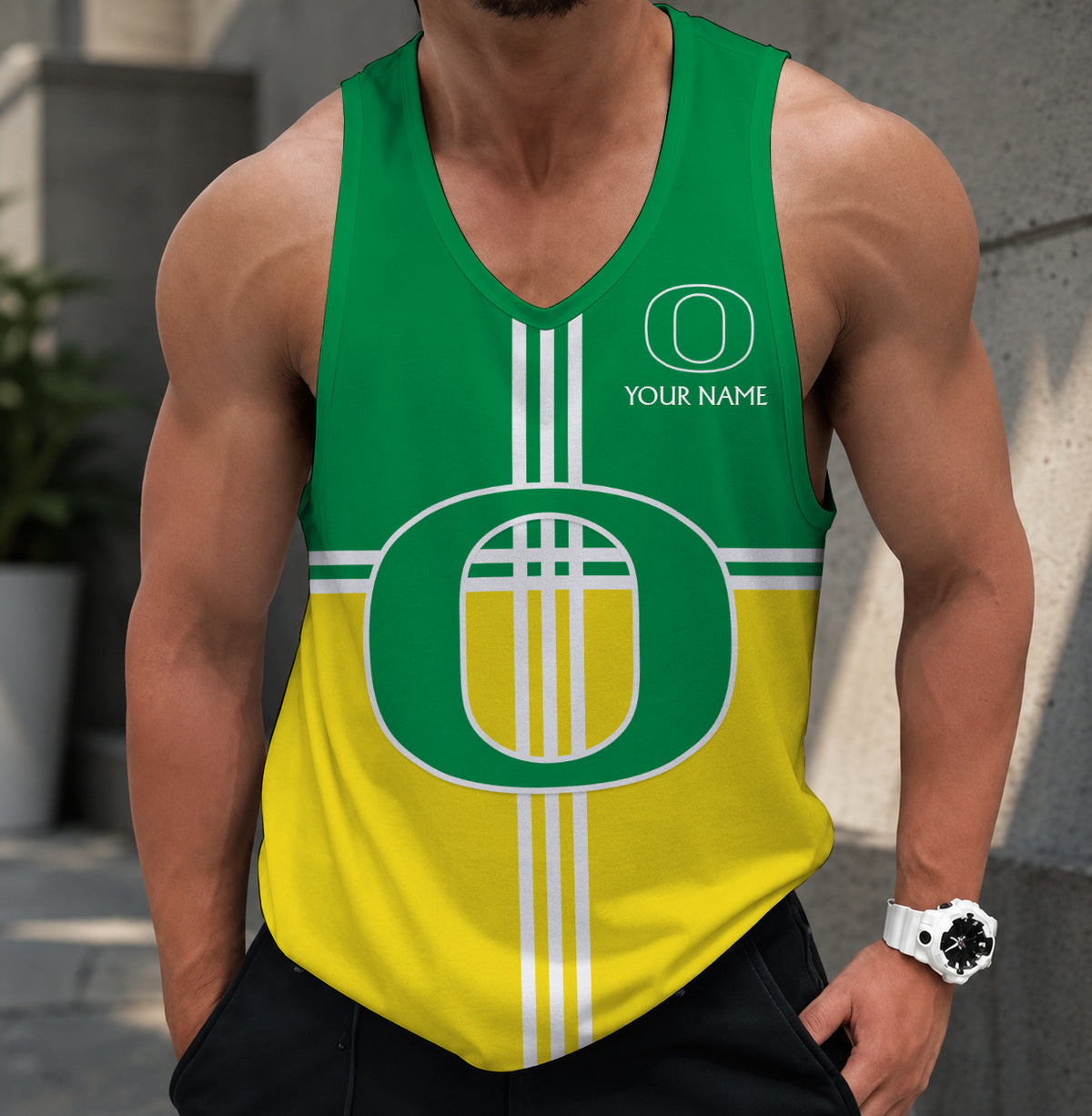 SPECIAL EDITION - NEW CUSTOMIZED NCAA FBS14 OGD OREGON DUCKS UNISEX TANK TOP