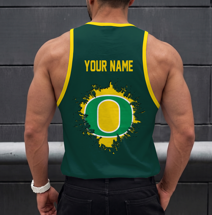 SPECIAL EDITION - NEW CUSTOMIZED NCAA FBS14 OGD OREGON DUCKS UNISEX TANK TOP