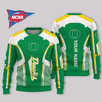 LIMITED EDITION - NEW CUSTOMIZED NCAA FBS14 OGD OREGON DUCKS UGLY SWEATER