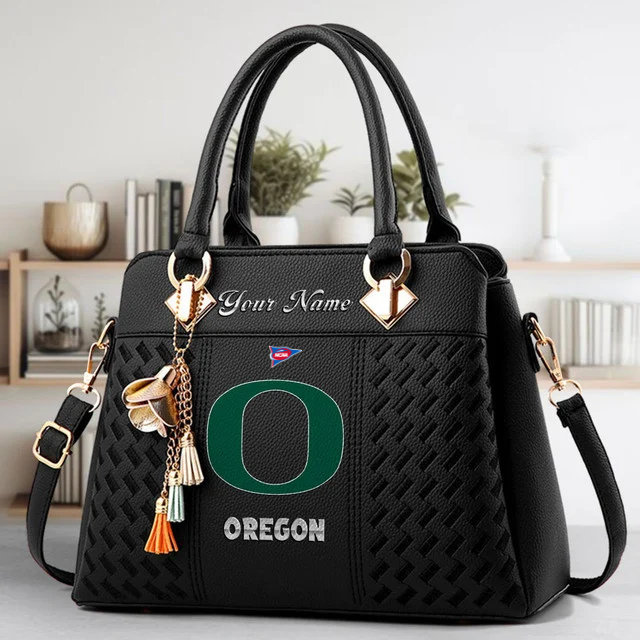 LIMITED EDITION - NEW CUSTOMIZED NCAA FBS14 OGD OG DUCKS ZIP HANDBAG MULTICOLOR