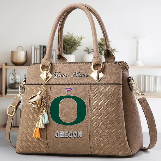 LIMITED EDITION - NEW CUSTOMIZED NCAA FBS14 OGD OG DUCKS ZIP HANDBAG MULTICOLOR
