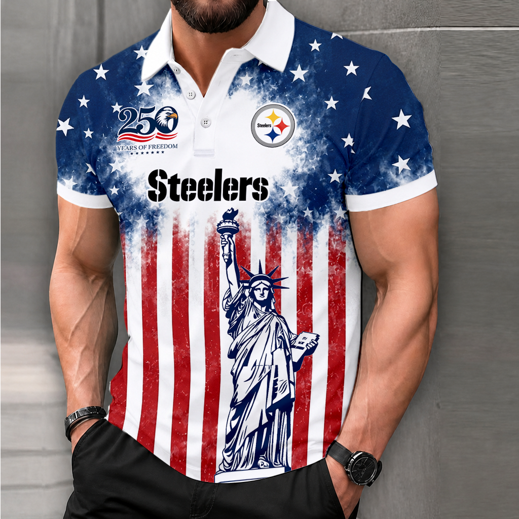 MEGA SALE - NEW CUSTOMIZED NFL14 PSB PITTSBURGH STEELERS POLO SHIRT, ZIP POLO SHIRT & T-SHIRTS
