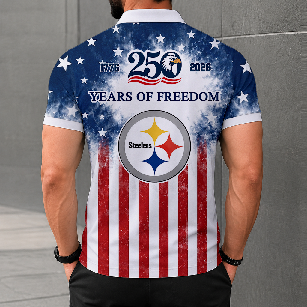 MEGA SALE - NEW CUSTOMIZED NFL14 PSB PITTSBURGH STEELERS POLO SHIRT, ZIP POLO SHIRT & T-SHIRTS