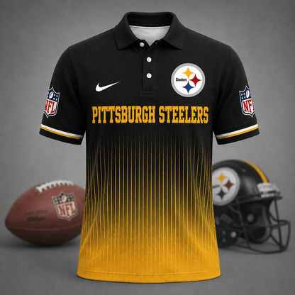 FINAL SALE - NEW CUSTOMIZED NFL14 PSB PITTSBURGH STEELERS T-SHIRT, POLO SHIRT, ZIP POLO SHIRT, SWEATSHIRT, HOODIE & ZIP HOODIE
