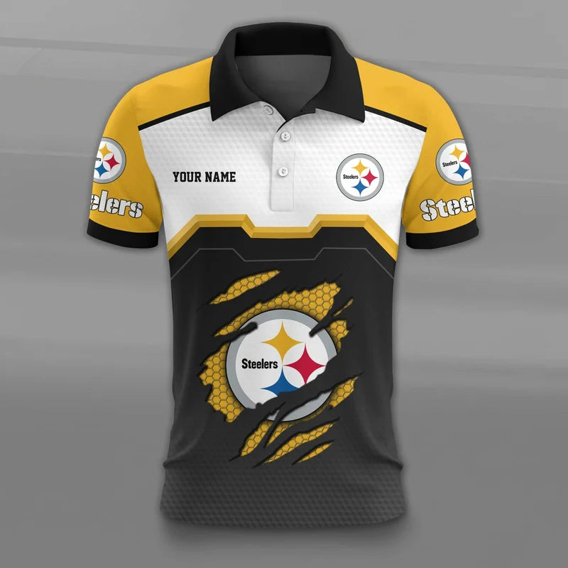 VIRAL EDITION - NEW CUSTOMIZED NFL14 PSB PITTSBURGH STEELERS T-SHIRT, POLO SHIRT, ZIP POLO SHIRT, SWEATSHIRT, HOODIE & ZIP HOODIE