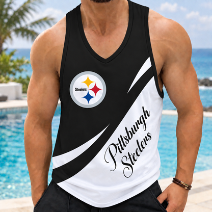 ELITE EDITION - NEW CUSTOMIZED NFL14 PSB PITTSBURGH STEELERS MEN'S TANK TOP