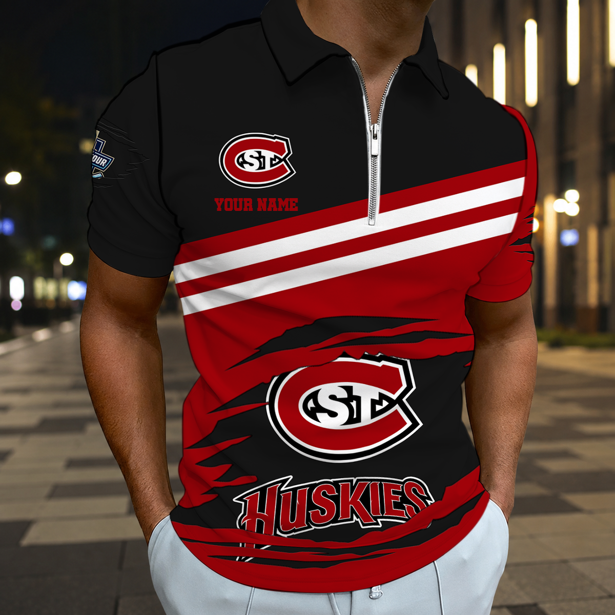 ELITE EDITION - NEW CUSTOMIZED NCAA MFF14 SCH ST. CLOUD STATE HUSKIES HOODIE, ZIP HOODIE, T-SHIRT, POLO SHIRT, ZIP POLO SHIRT & SWEATSHIRT