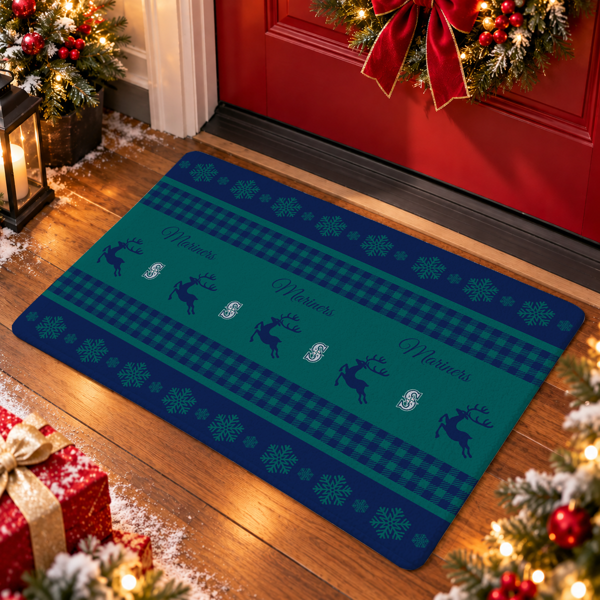 VIRAL EDITION - NEW CUSTOMIZED MLB14 SMS SEATTLE MARINERS WATER-ABSORBENT FLOOR MAT