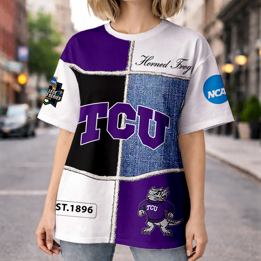 LIMITED DROP - NEW CUSTOMIZED | NCAA CWS14 THF TC HORNED FROGS HOODIE, T-SHIRTS, ZIP HOODIE, SWEATSHIRTS & POLO SHIRT