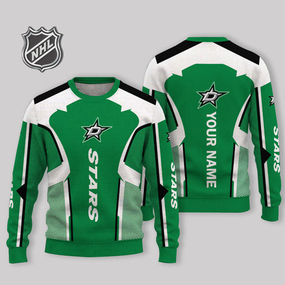 LIMITED EDITION - NEW CUSTOMIZED NHL15 DLS DALLAS STARS UGLY SWEATER