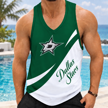LIMITED EDITION - NEW CUSTOMIZED NHL15 DLS DALLAS STARS MEN'S TANK TOP