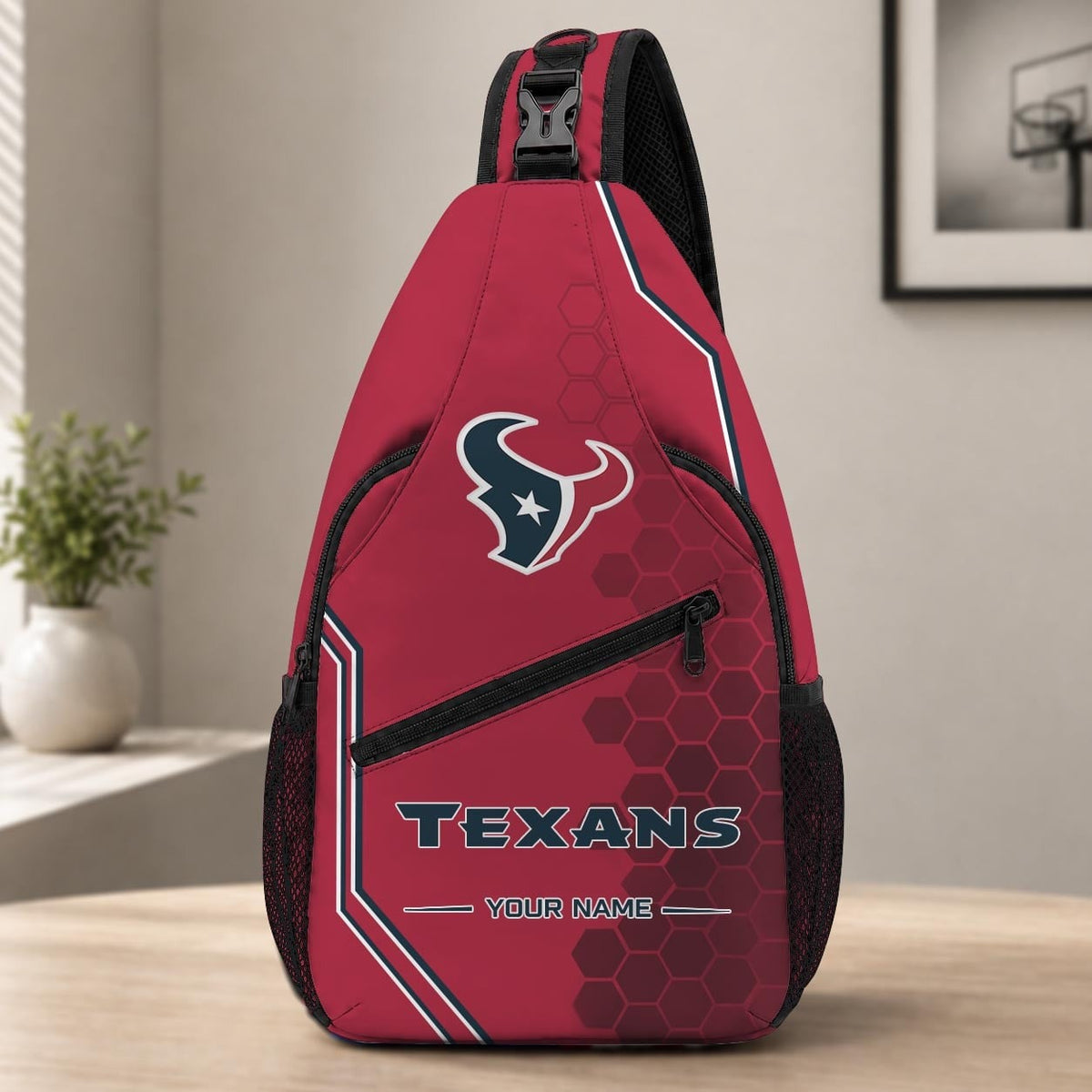 ELITE EDITION - NEW CUSTOMIZED NFL15 HTT HOUSTON TEXANS SLING BAG