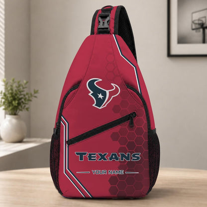 ELITE EDITION - NEW CUSTOMIZED NFL15 HTT HOUSTON TEXANS SLING BAG