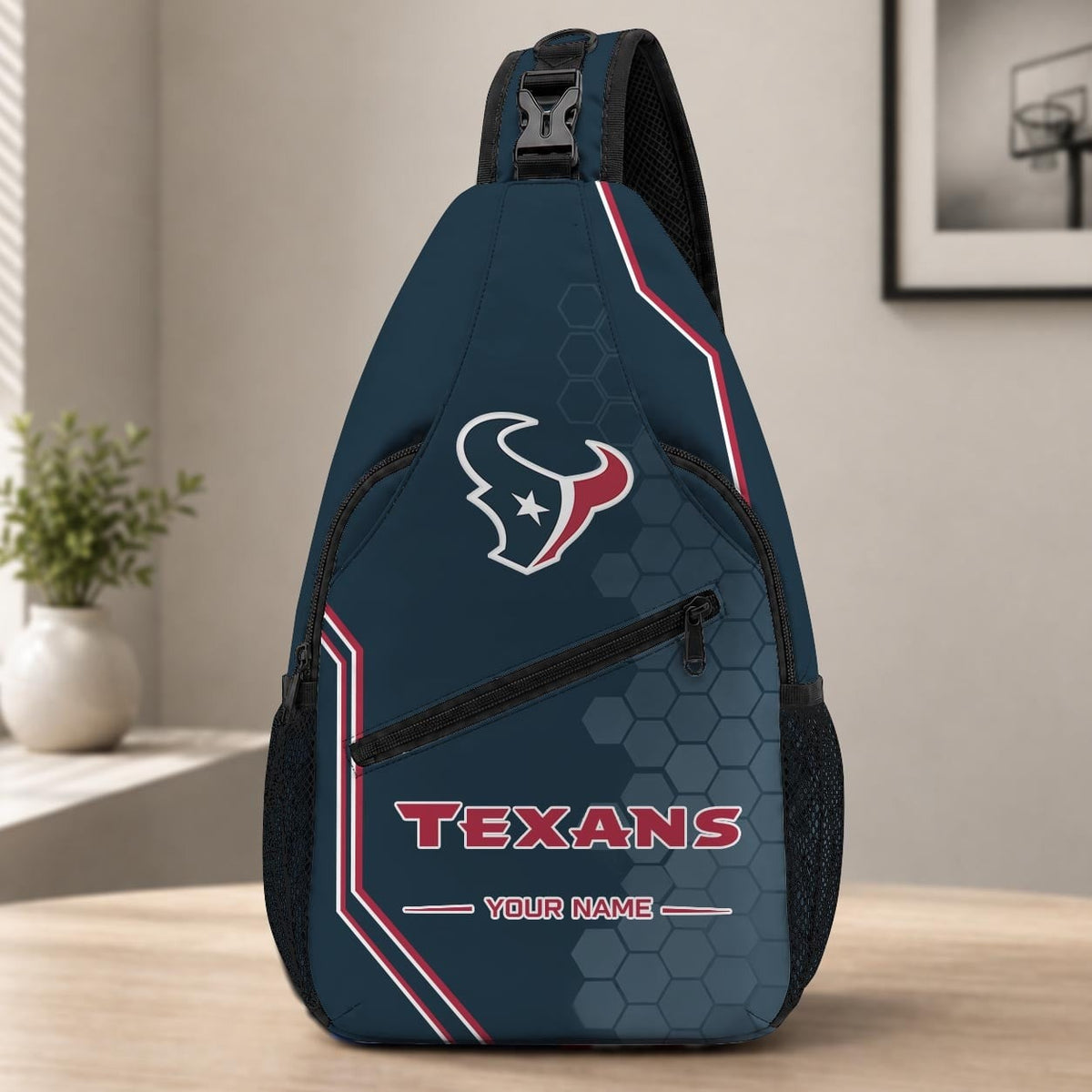ELITE EDITION - NEW CUSTOMIZED NFL15 HTT HOUSTON TEXANS SLING BAG