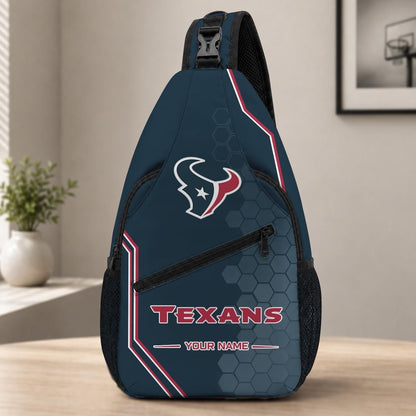 ELITE EDITION - NEW CUSTOMIZED NFL15 HTT HOUSTON TEXANS SLING BAG