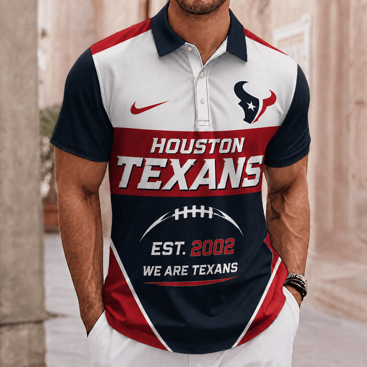 ELITE EDITION - NEW CUSTOMIZED NFL15 HTT HOUSTON TEXANS POLO SHIRT, ZIP POLO SHIRT & T-SHIRTS