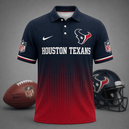 FINAL SALE - NEW CUSTOMIZED NFL15 HTT HOUSTON TEXANS T-SHIRT, POLO SHIRT, ZIP POLO SHIRT, SWEATSHIRT, HOODIE & ZIP HOODIE