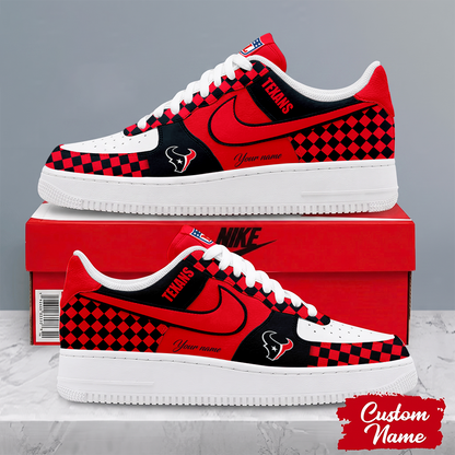 [SPECIAL OFFER] NEW CUSTOMIZED NFL15 HTT HOUSTON TEXANS AF1 SHOES