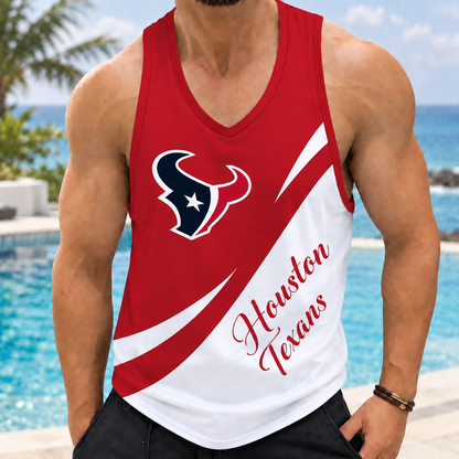 ELITE EDITION - NEW CUSTOMIZED NFL15 HTT HOUSTON TEXANS MEN'S TANK TOP