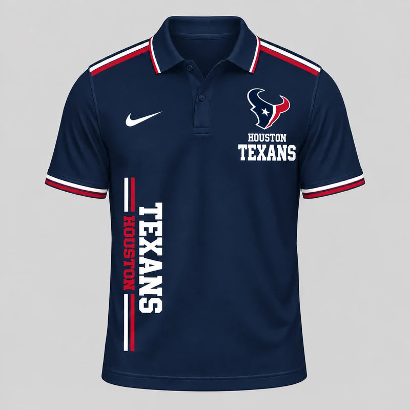 VIRAL EDITION - NEW CUSTOMIZED NFL15 HTT HOUSTON TEXANS T-SHIRT, POLO SHIRT, ZIP POLO SHIRT, SWEATSHIRT, HOODIE & ZIP HOODIE