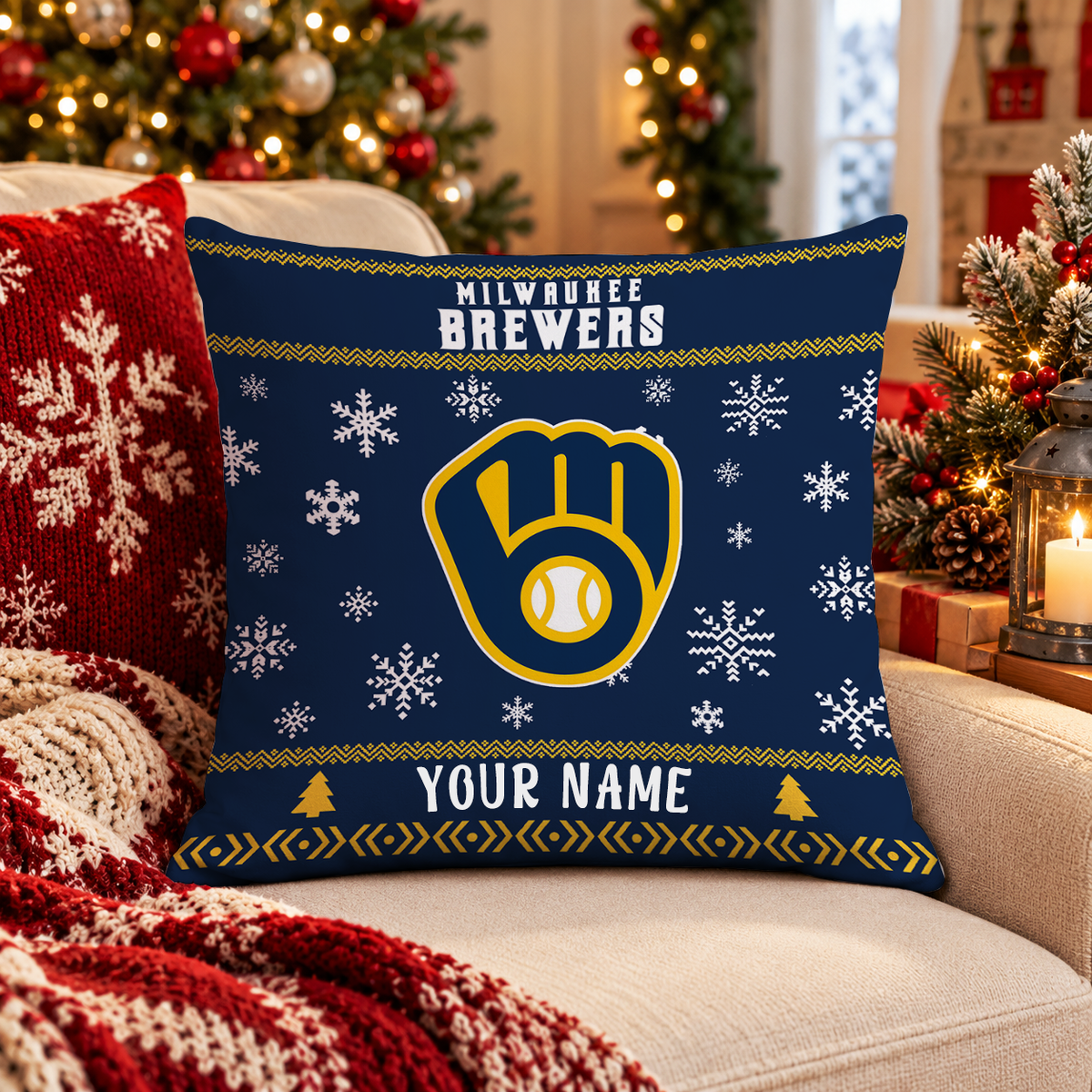 FINAL SALE - NEW PERSONALIZED MLB15 MBS MILWAUKEE BREWERS PILLOW CASE