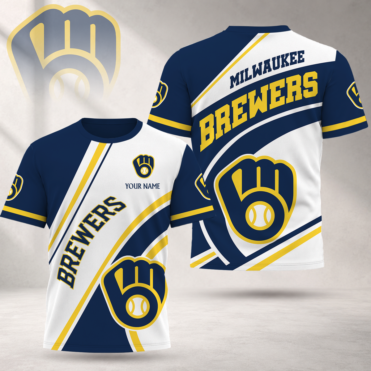 EXCLUSIVE EDITION - NEW CUSTOMIZED MLB15 MBS MILWAUKEE BREWERS T-SHIRT, POLO SHIRT, ZIP POLO SHIRT, SWEATSHIRT, HOODIE & ZIP HOODIE