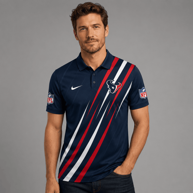 EXCLUSIVE EDITION - NEW CUSTOMIZED NFL15 HTT HOUSTON TEXANS T-SHIRT, POLO SHIRT, ZIP POLO SHIRT, SWEATSHIRT, HOODIE & ZIP HOODIE