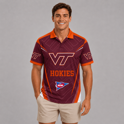 ELITE EDITION - NEW CUSTOMIZED NCAA FBS15 VTH VIRGINIA TECH HOKIES POLO SHIRT, ZIP POLO SHIRT, HOODIE, ZIP HOODIE, T-SHIRT & SWEATSHIRT