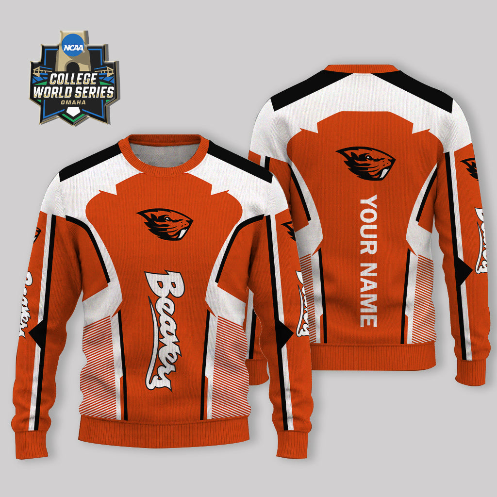 LIMITED EDITION - NEW CUSTOMIZED NCAA CWS15 OGB OREGON STATE BEAVERS UGLY SWEATER