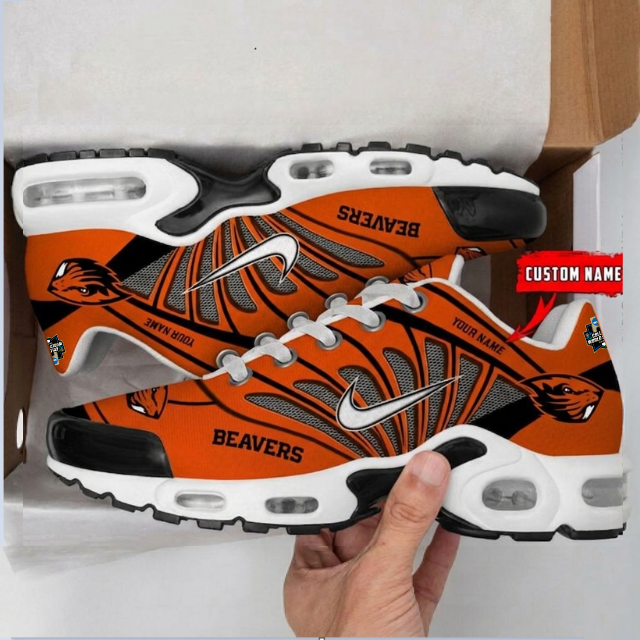 ELITE EDITION - NEW CUSTOMIZED NCAA CWS15 OGB OG BEAVERS UNISEX AIR MAX PLUS SNEAKERS
