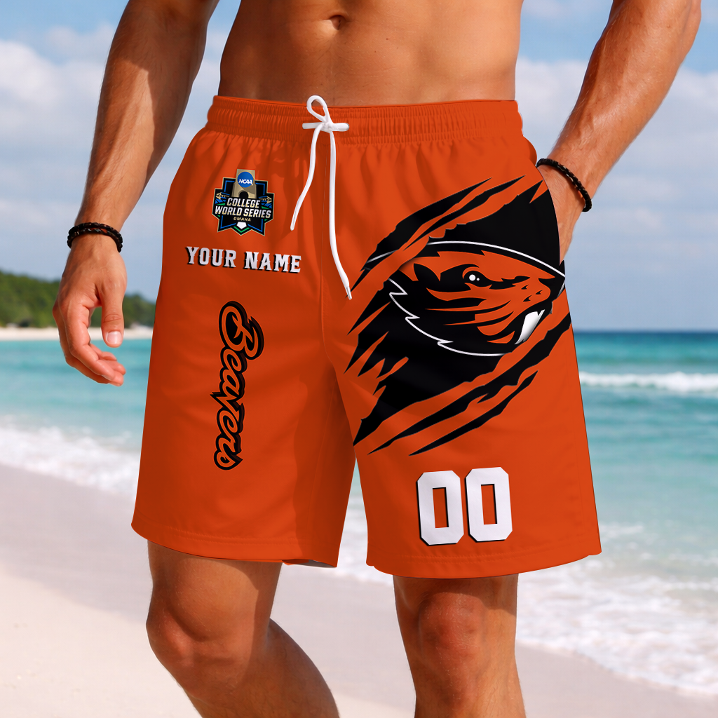 LIMITED DROP - NEW CUSTOMIZED | NCAA CWS15 OGB OG BEAVERS SHORT PANTS