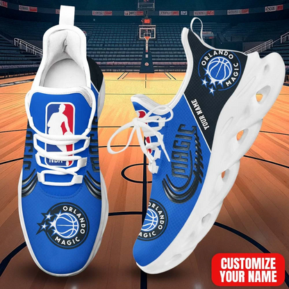 FINAL SALE - NEW CUSTOMIZED NBA15 OMA ORLANDO MAGIC PREMIUM CLUNKY SNEAKERS