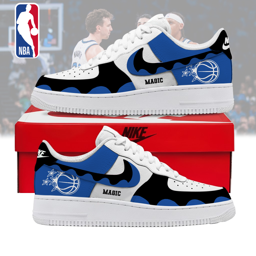 FINAL SALE - NEW CUSTOMIZED NBA15 OMA ORLANDO MAGIC AF1 SNEAKERS