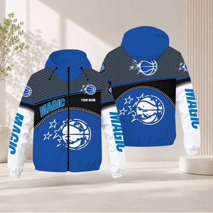 FLASH SALE - NEW CUSTOMIZED NBA15 OMA ORLANDO MAGIC WINDBREAKER JACKET