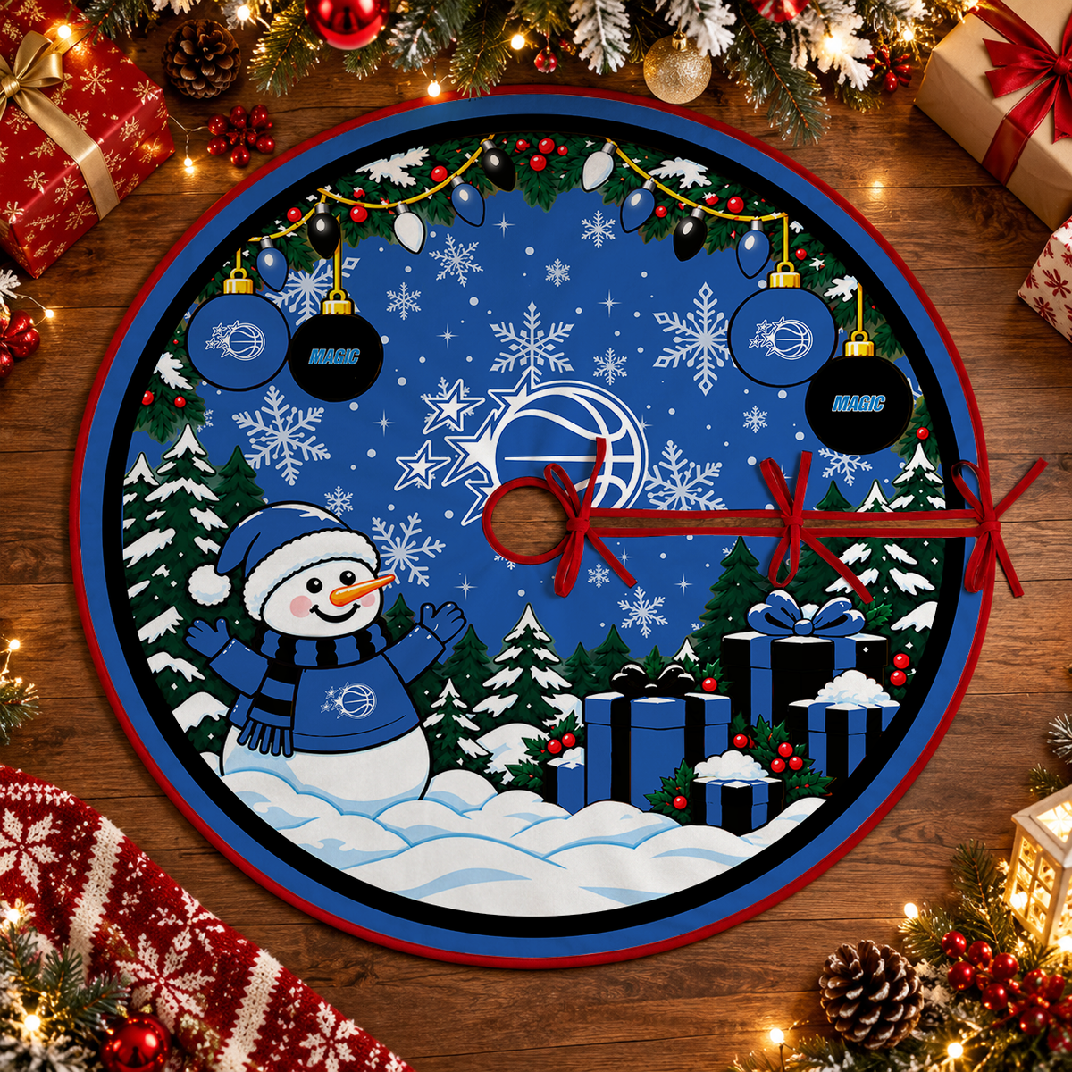 [FAN FAVORITE] NEW CUSTOMIZED NBA15 OMA ORLANDO MAGIC CHRISTMAS TREE SKIRT