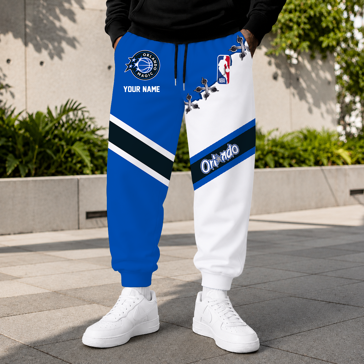 FINAL SALE - NEW CUSTOMIZED NBA15 OMA ORLANDO MAGIC SWEATPANTS