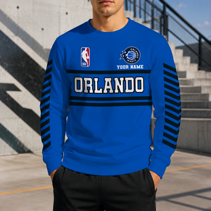 FINAL SALE - NEW CUSTOMIZED NBA15 OMA ORLANDO MAGIC UNISEX SWEATSHIRT