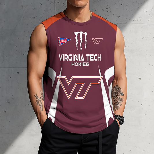 ACTIVE OFFER - NEW CUSTOMIZED | NCAA FBS15 VTH VG TECH HOKIES MEN'S GYM SHIRT