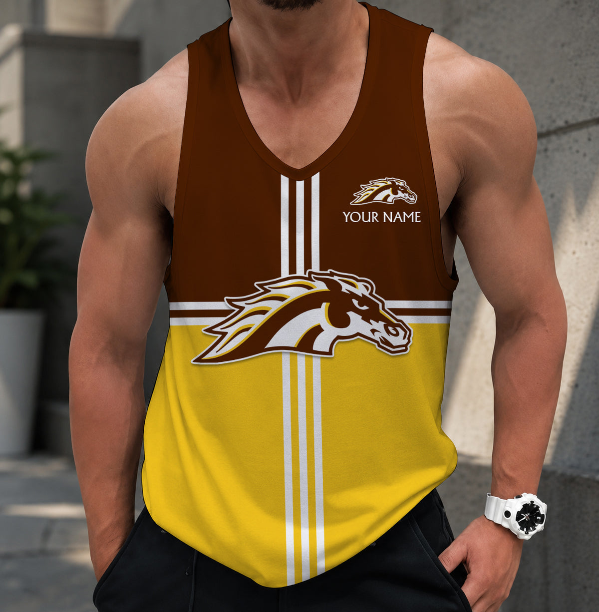 EXCLUSIVE EDITION - NEW CUSTOMIZED NCAA MFF15 WMB WESTERN MICHIGAN BRONCOS UNISEX TANK TOP