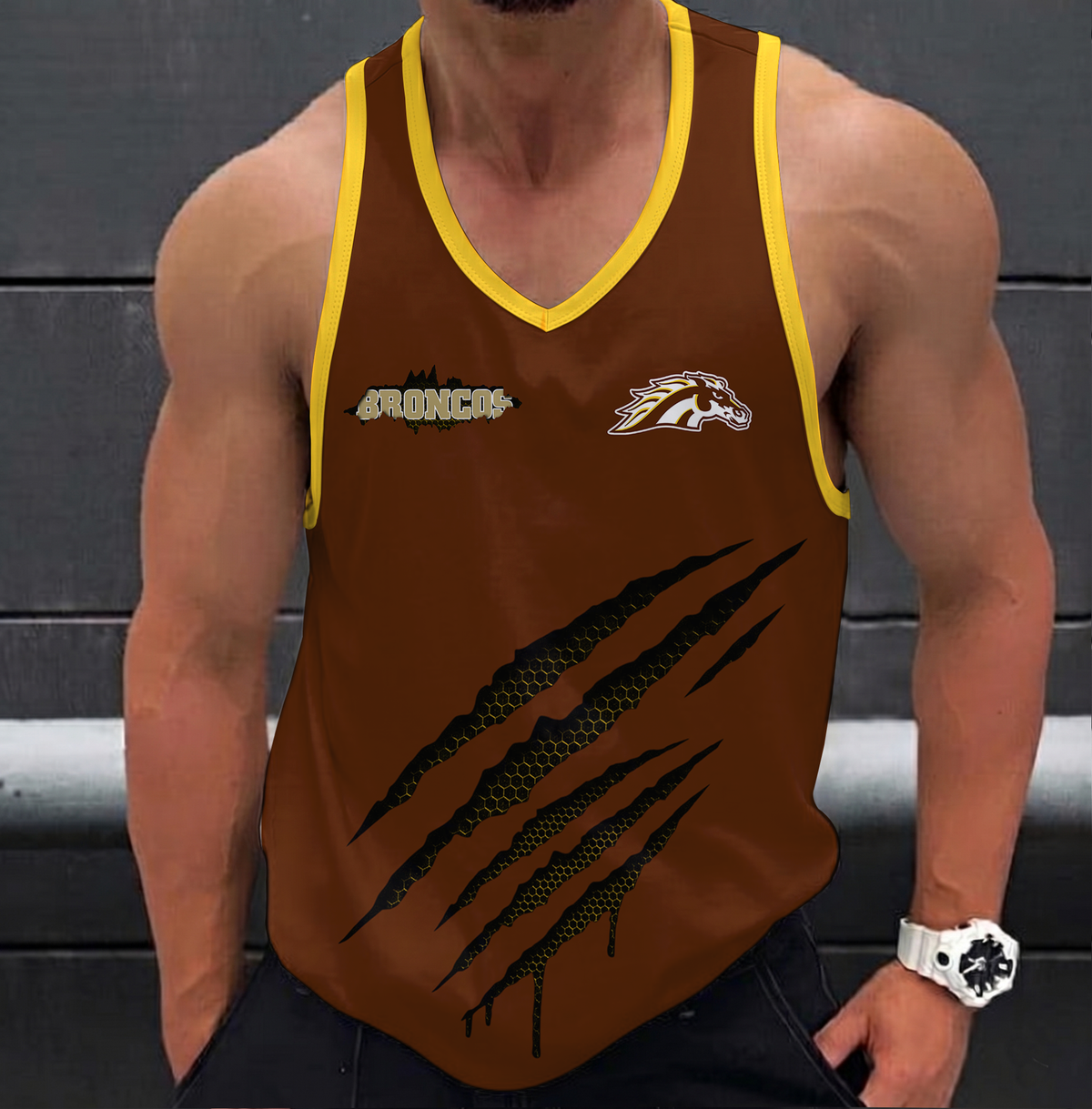 EXCLUSIVE EDITION - NEW CUSTOMIZED NCAA MFF15 WMB WESTERN MICHIGAN BRONCOS UNISEX TANK TOP
